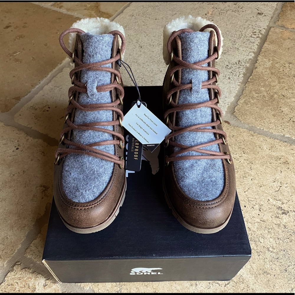Sorel - Harlow Lace Cosy - Sz 6 - Brown